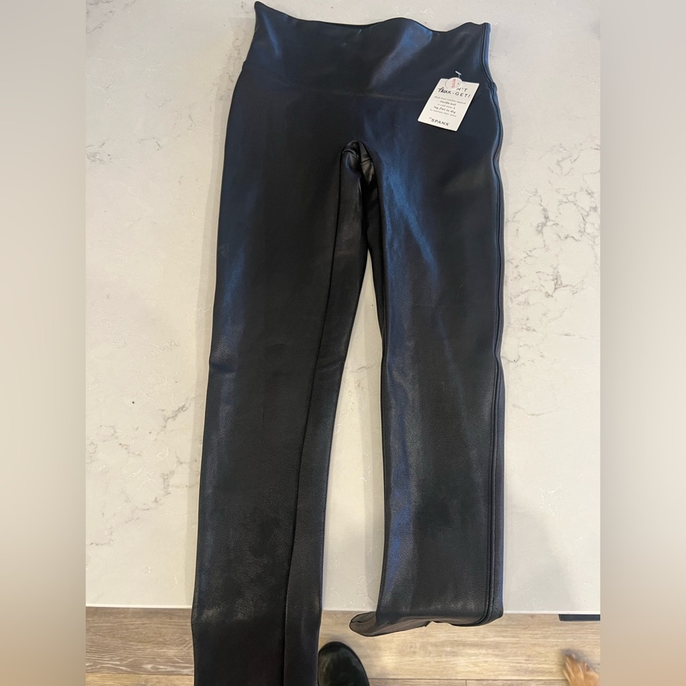 Spanx faux leather leggings